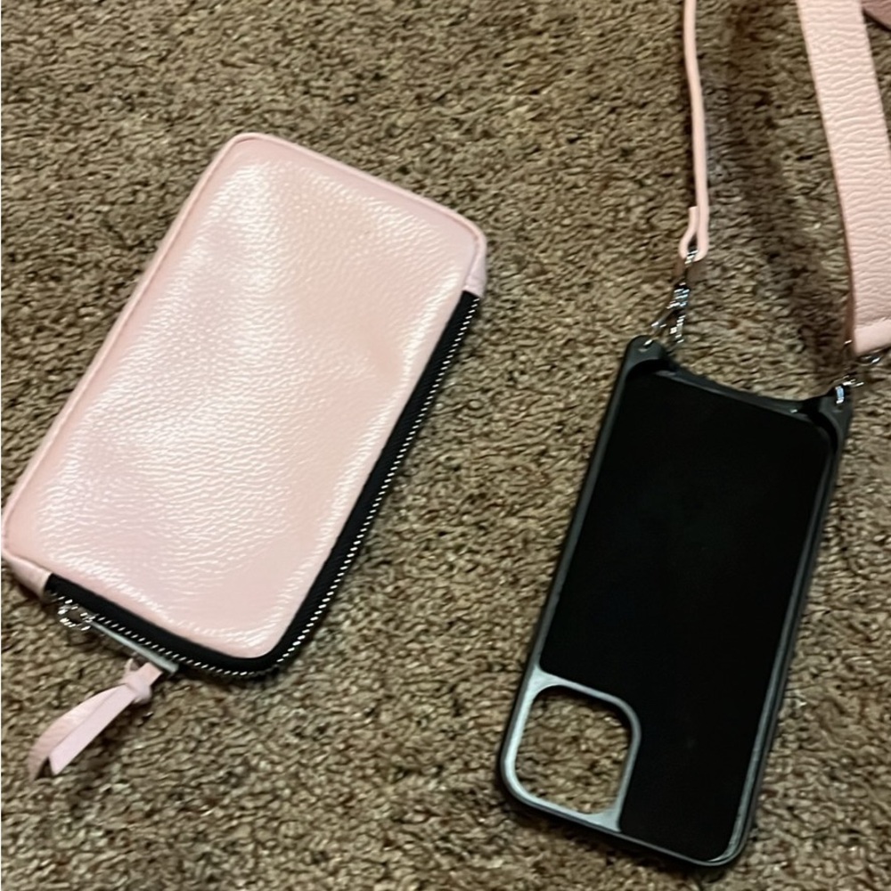 Bandolier crossbody with expanded pouch and wristlet.